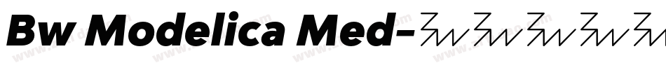 Bw Modelica Med字体转换
